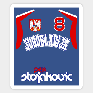 Peja Stojakovic Retro Yugoslavia Euro Basketball Fan Design Magnet